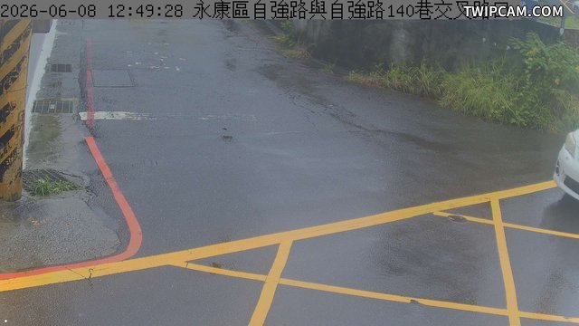 台南市道路 永康區-自強路與自強路140巷交叉路口 距離1.3公里