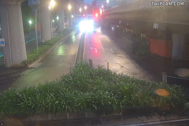 台北市道路 219-環東大道經貿二路出口匝道綠帶 距離860公尺