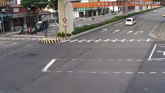 台中市道路 [06044]文心路/昌平路(右側車流往崇德路),Wenxin Rd/Changping Rd (Right side Traffic flow to Chongde Rd) 距離1.2公里