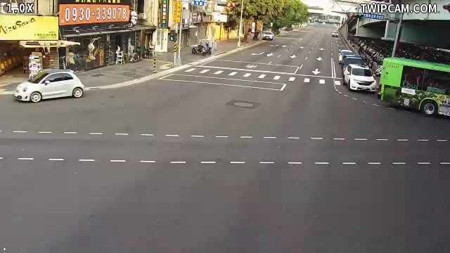 台中市道路 [07097]臺灣大道/黎明路(車流往文心路),Taiwan Blvd/Liming Rd (Right side Traffic flow to Wenxin Rd) 距離220公尺