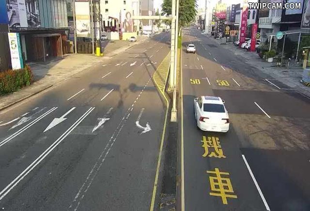 台中市道路 [08135]五權西路/益豐路(右側車流往南屯交流道),Wuquan W. Rd/Wenxin Rd (Right side Traffic flow to Nantun Interchange) 距離1.0公里