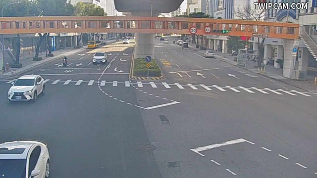 台中市道路 [07225]文心路/甘肅路(右側車流往河南路) Wenxin Rd./Gansu Rd. (Right side Traffic flow to Henan Rd.) 距離807公尺