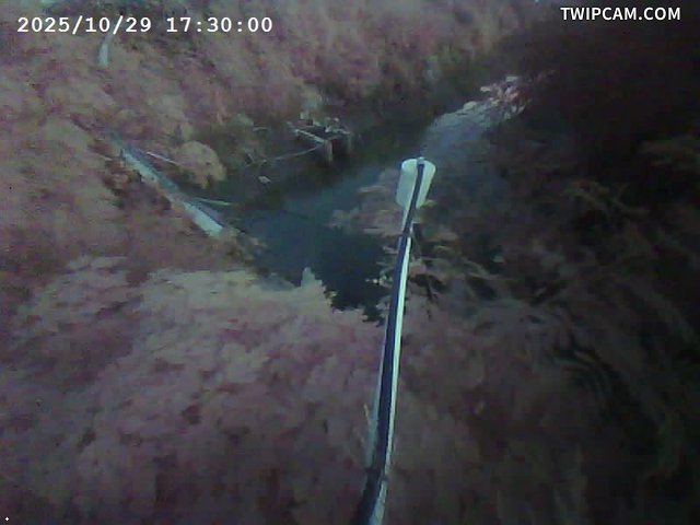 水利署水資源 第六河川分署 鹽水溪左岸鄭子寮堤防7號水門  抓拍 距離1.9公里