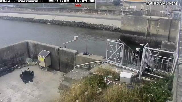 水利署水資源 雲林縣政府水利處 新港大排一二匯流處防潮閘門CH1 距離879公尺