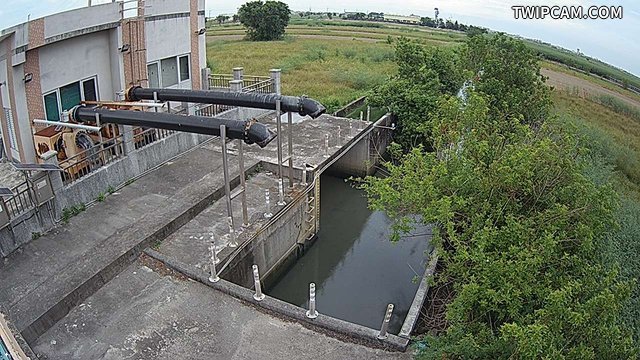 水利署水資源 臺南市政府水利局 將軍中排1號水門外水水位影像