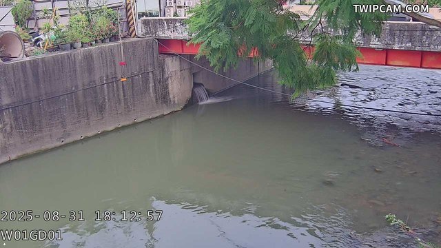 水利署水資源 台中市政府水利局 十三寮排水下游影像