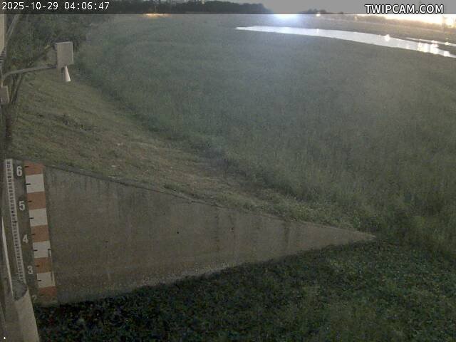 水利署水資源 臺南市政府水利局 仁德滯洪南池水位影像 距離3公尺