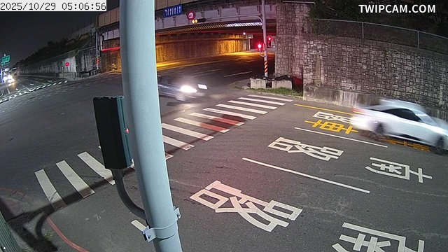 水利署水資源 臺南市政府水利局 復興路高速公路涵洞淹水影像 距離820公尺