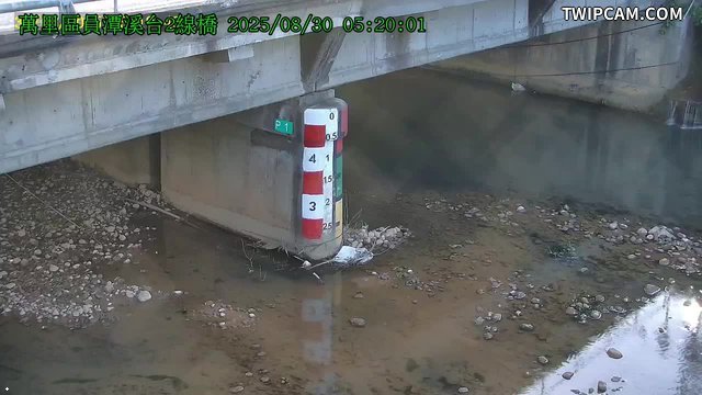 水利署水資源 新北市政府水利局(智慧防汛) 萬里區員潭溪台2線橋CCTV影像