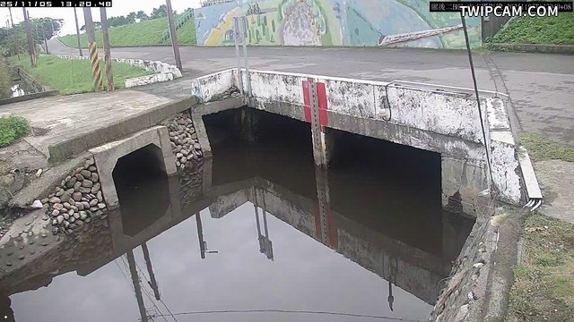 水利署水資源 第一河川分署 廍後第二中排水門內水監視 距離2.9公里
