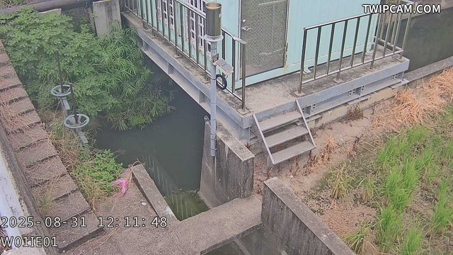 水利署水資源 台中市政府水利局 梧棲大排堤防右岸靠近61道路抽水平台影像