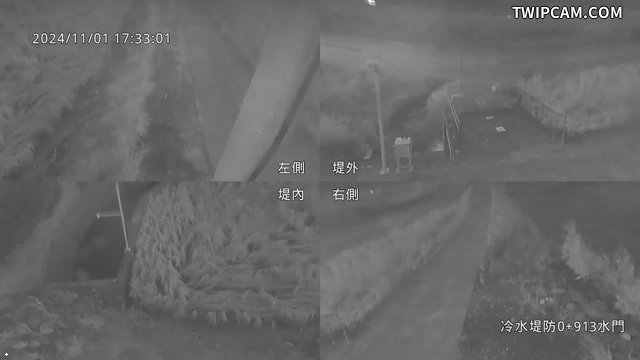 水利署水資源 第九河川分署 冷水堤防0+913水門 全景攝影機 距離1.6公里