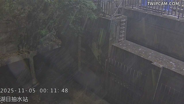 水利署水資源 台中市政府水利局 湖日抽水站影像 距離300公尺