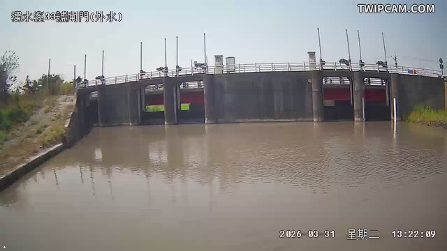 水利署水資源 第四河川分署 濁水溪33號閘門監測站 距離1.5公里