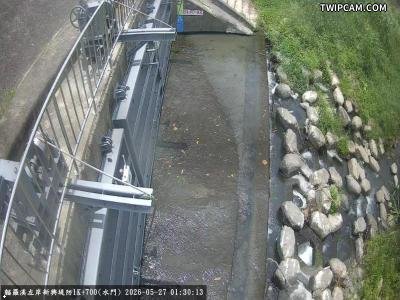 水利署水資源 第三河川分署 貓羅溪左岸新興堤防1K+700(水門) 距離2.2公里